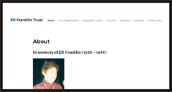 Desktop Screenshot of jill-franklin-trust.org.uk