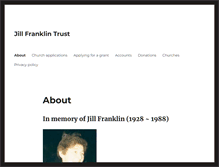 Tablet Screenshot of jill-franklin-trust.org.uk